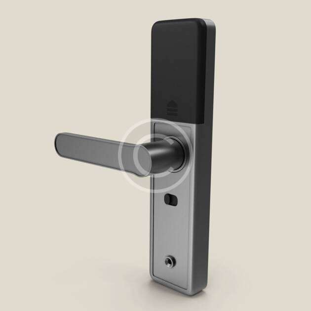 Steel door handle
